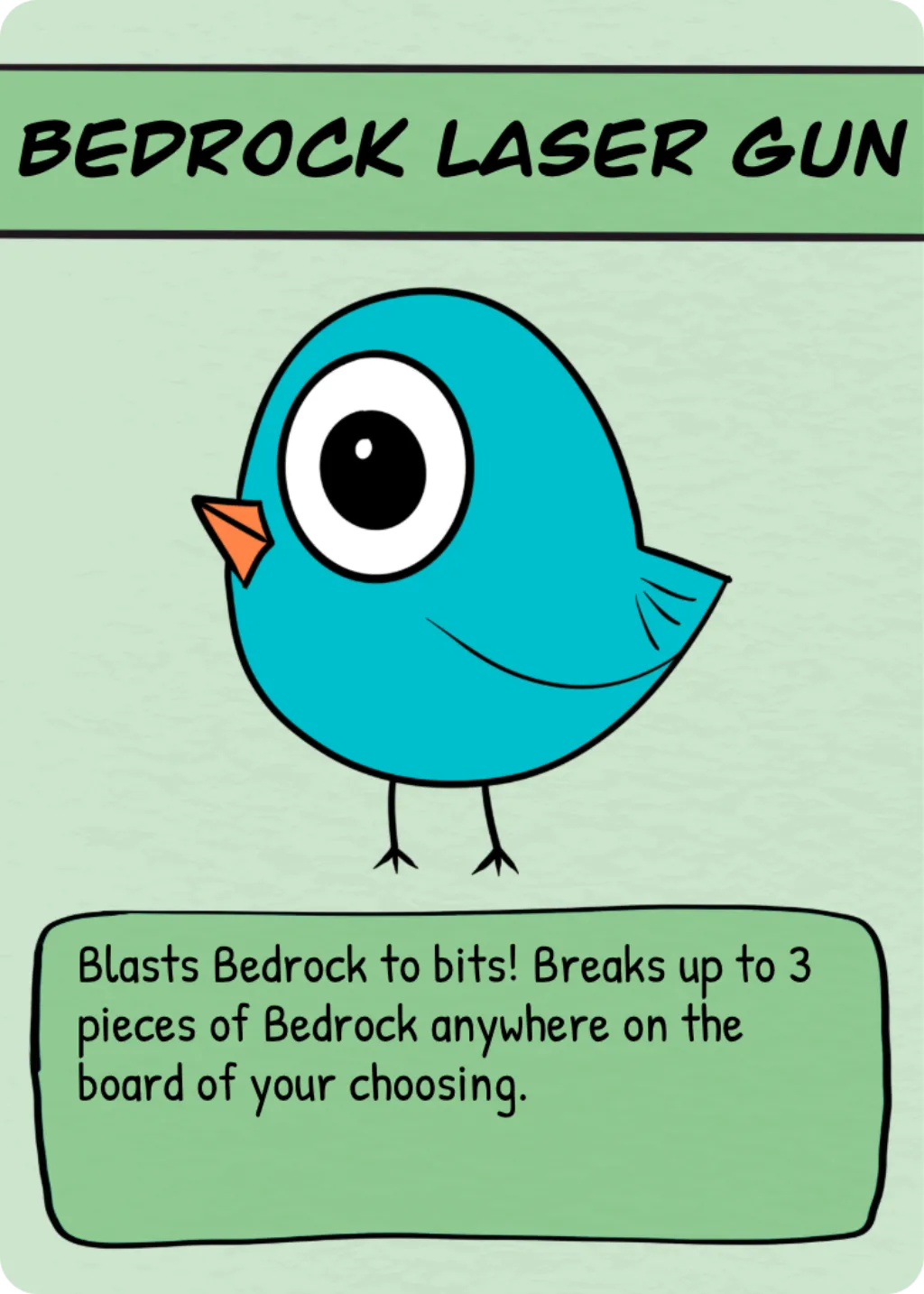 Bedrock Laser Gun Bird action card